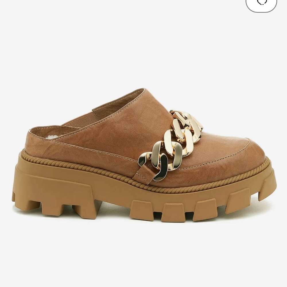 Kelsi Dagger Boxer lug sole mule in tan